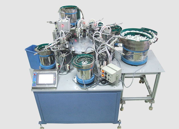 Lamp head automatic assembly machine
