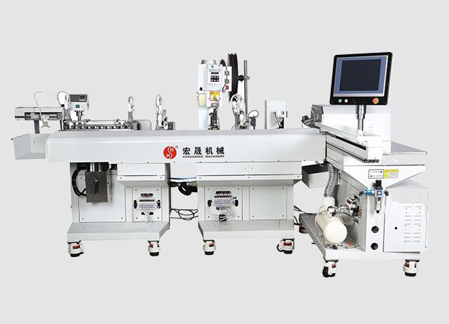 Single-head crimping end thread shrinking machine