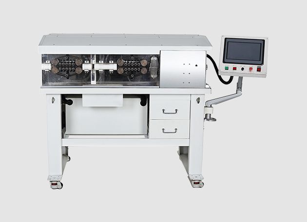 Rotary large square computer wire stripping machine